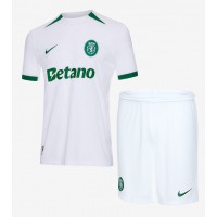 Camisa de Futebol Sporting CP Equipamento Secundário Infantil 2024-25 Manga Curta (+ Calças curtas)